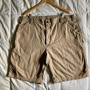 Carhartt Men's Loose Fit Carpenter Shorts Tan Size 42x10 Work Outdoor